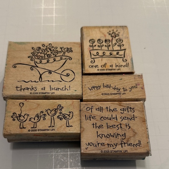 Stampin' Up! Other - Stampin Up! - Love Ya Bunches Stamps, Birthday, Bird Day Pun Humor, Thank You